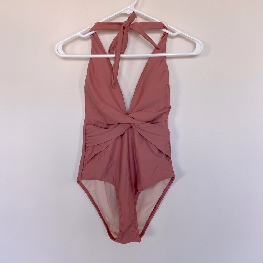 NEW Cupshe one piece women's bathing suit - in dusty rose size - xs​​​